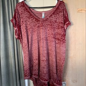 Free People Beach Maroon Top